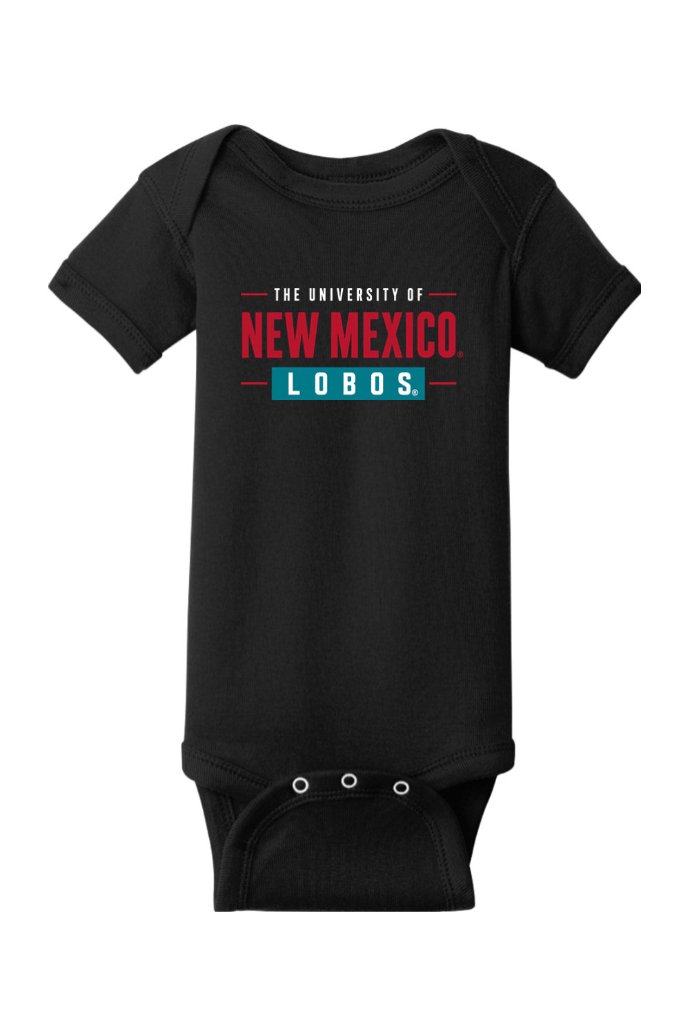 New Mexico Bold - Rabbit Skins Infant Short Sleeve Baby Rib Bodysuit