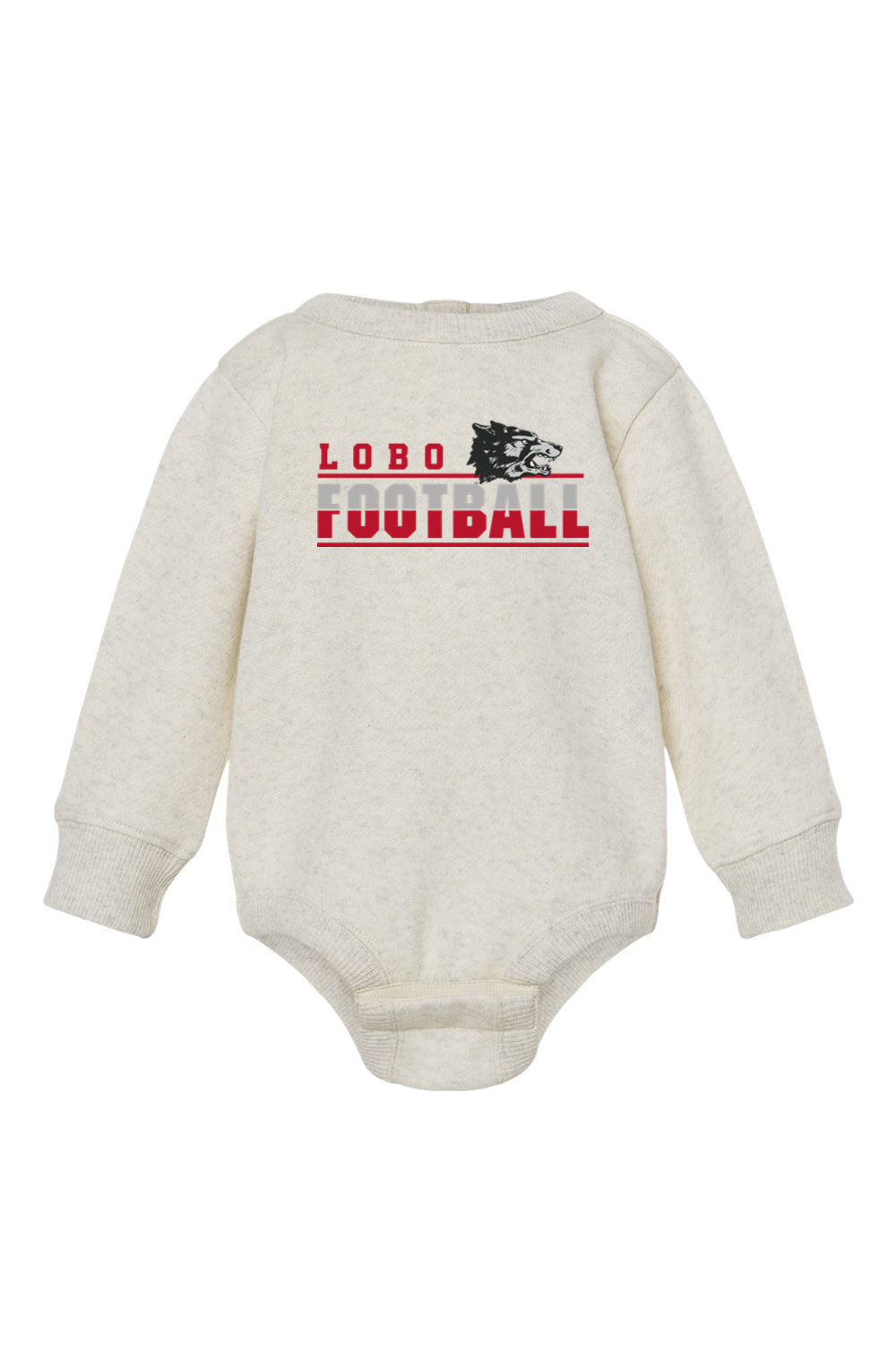 Lobo Football Classic - Rabbit Skins Infant Fleece Bodysuit
