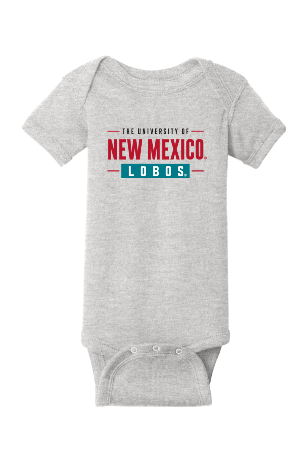 New Mexico Bold - Rabbit Skins Infant Short Sleeve Baby Rib Bodysuit
