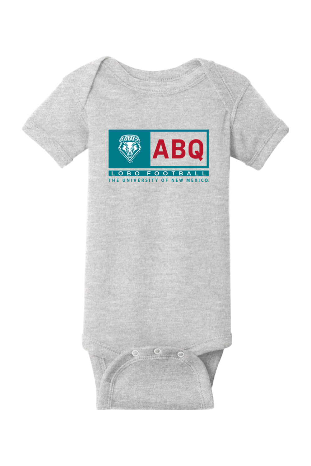 ABQ Heritage Football - Rabbit Skins Infant Short Sleeve Baby Rib Bodysuit