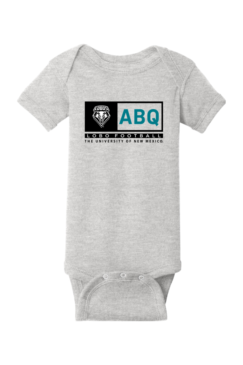ABQ Heritage Football - Rabbit Skins Infant Short Sleeve Baby Rib Bodysuit