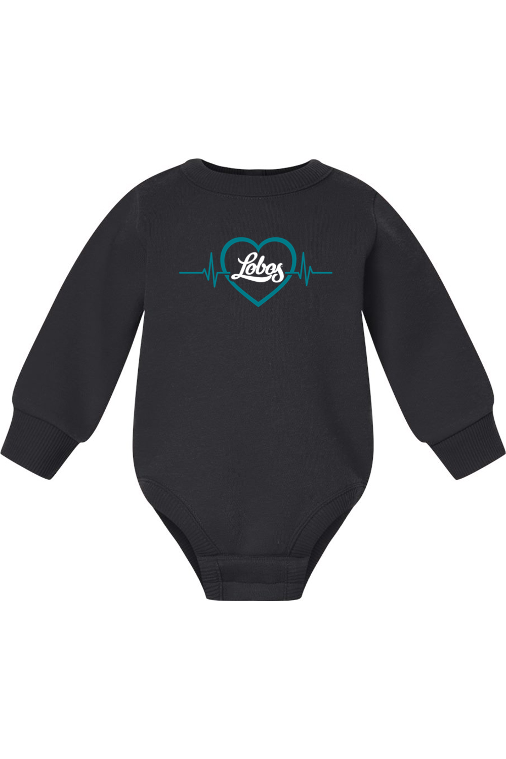 Lobos Heartbeat - Rabbit Skins Infant Fleece Bodysuit