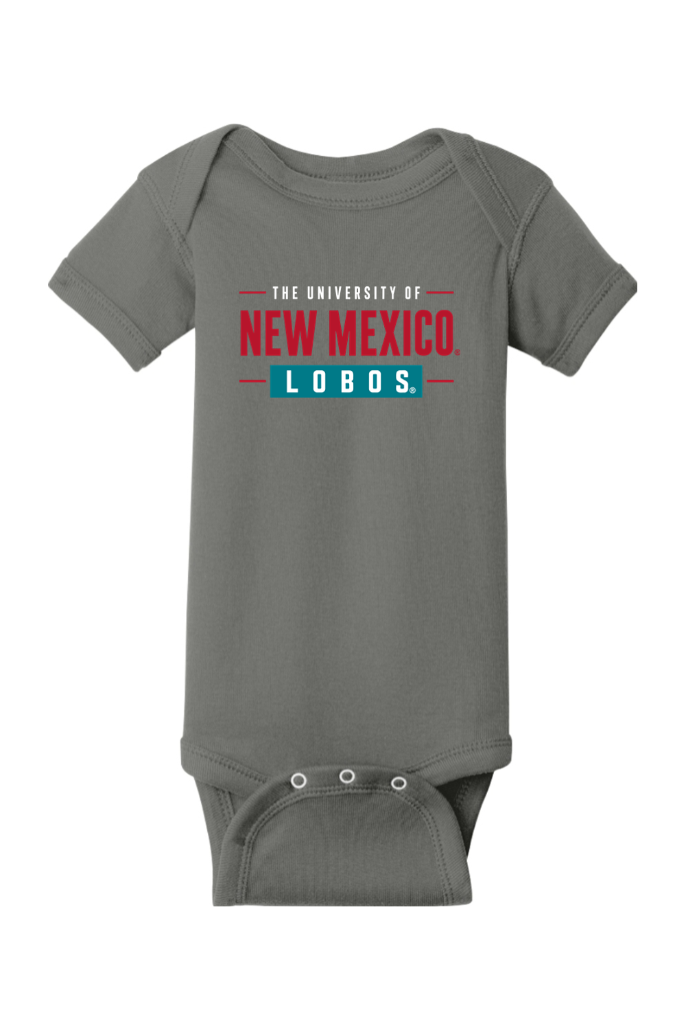 New Mexico Bold - Rabbit Skins Infant Short Sleeve Baby Rib Bodysuit