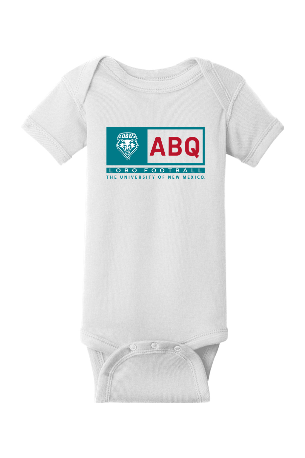 ABQ Heritage Football - Rabbit Skins Infant Short Sleeve Baby Rib Bodysuit