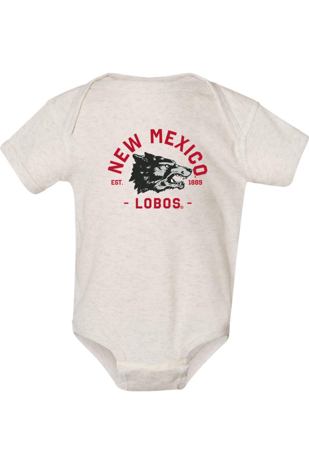 Lobos Vintage 1889 - Rabbit Skins Infant Short Sleeve Baby Rib Bodysuit