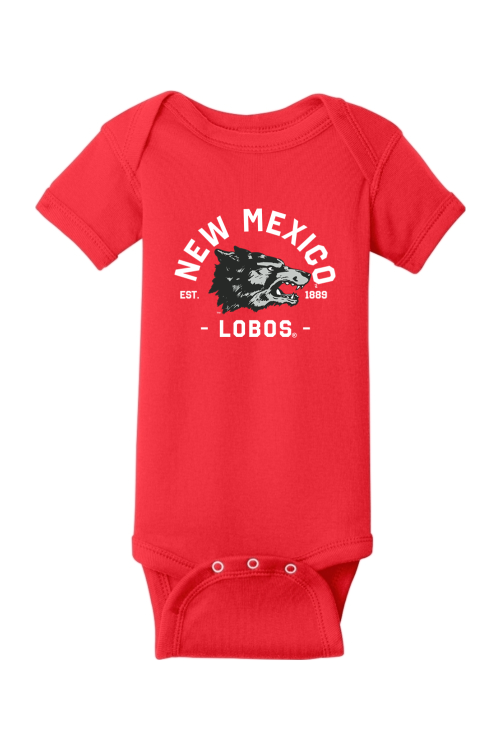 Lobos Vintage 1889 - Rabbit Skins Infant Short Sleeve Baby Rib Bodysuit
