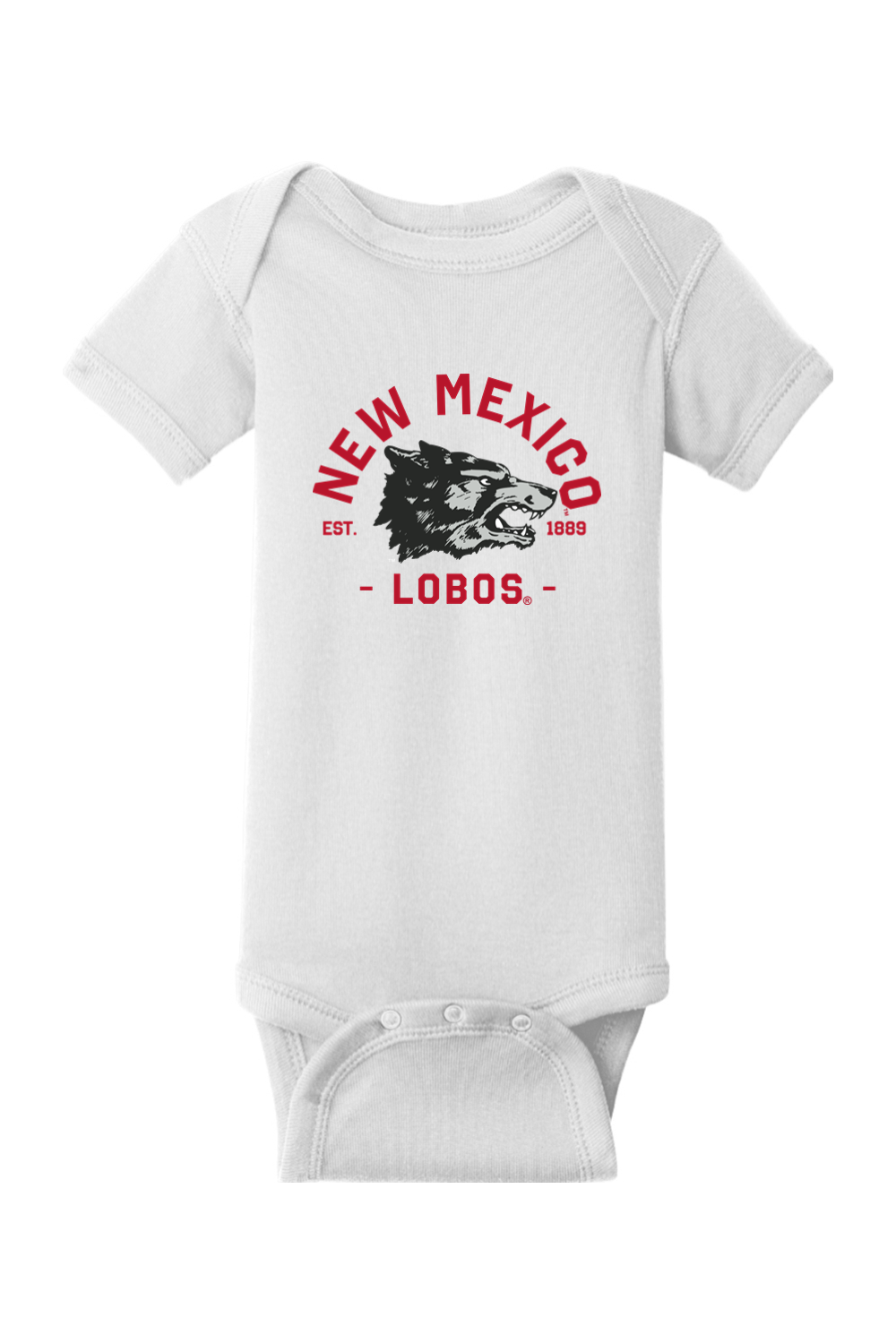 Lobos Vintage 1889 - Rabbit Skins Infant Short Sleeve Baby Rib Bodysuit