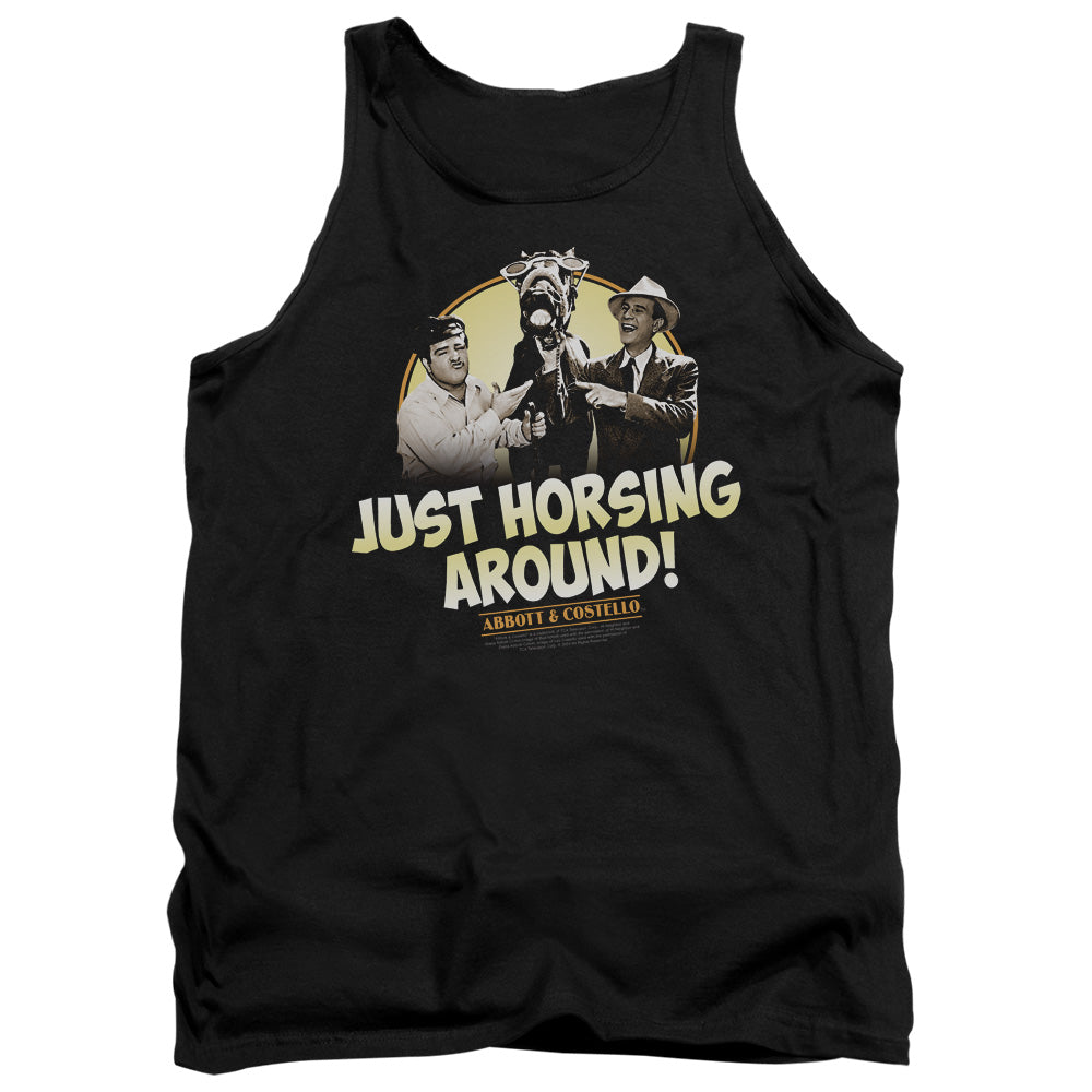 Abbott & Costello - Horsing Around Adult Tank Top
