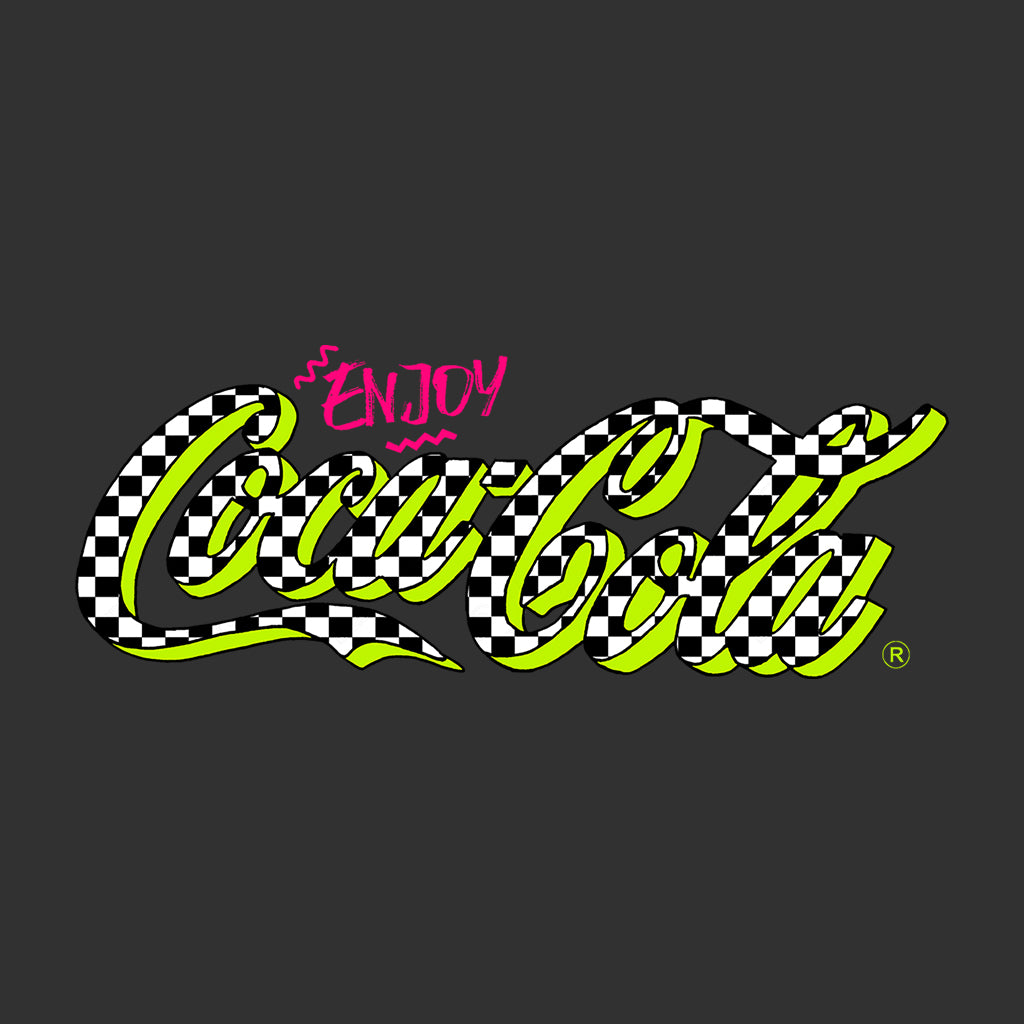 Coca-Cola Retro Checkboard Logo Men's T-Shirt product image 2