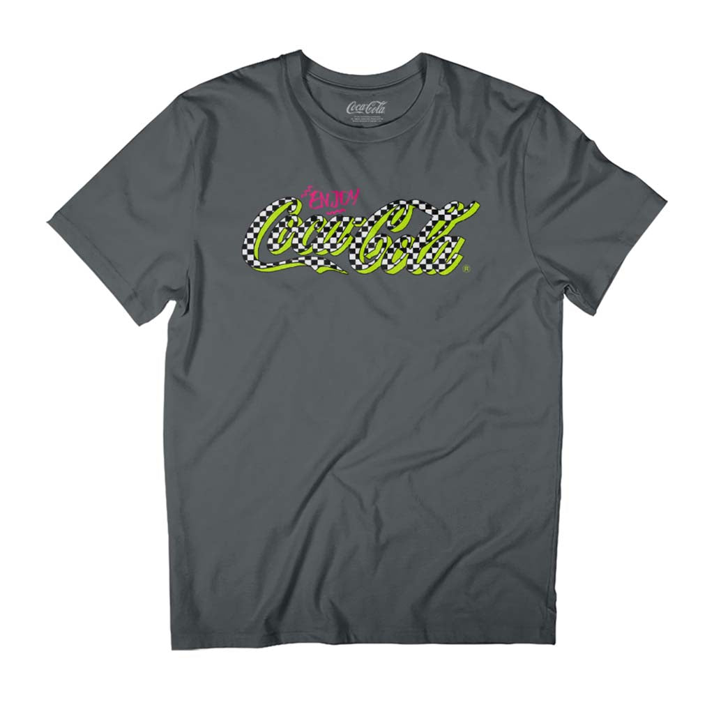 Coca-Cola Retro Checkboard Logo Men's T-Shirt product image 1