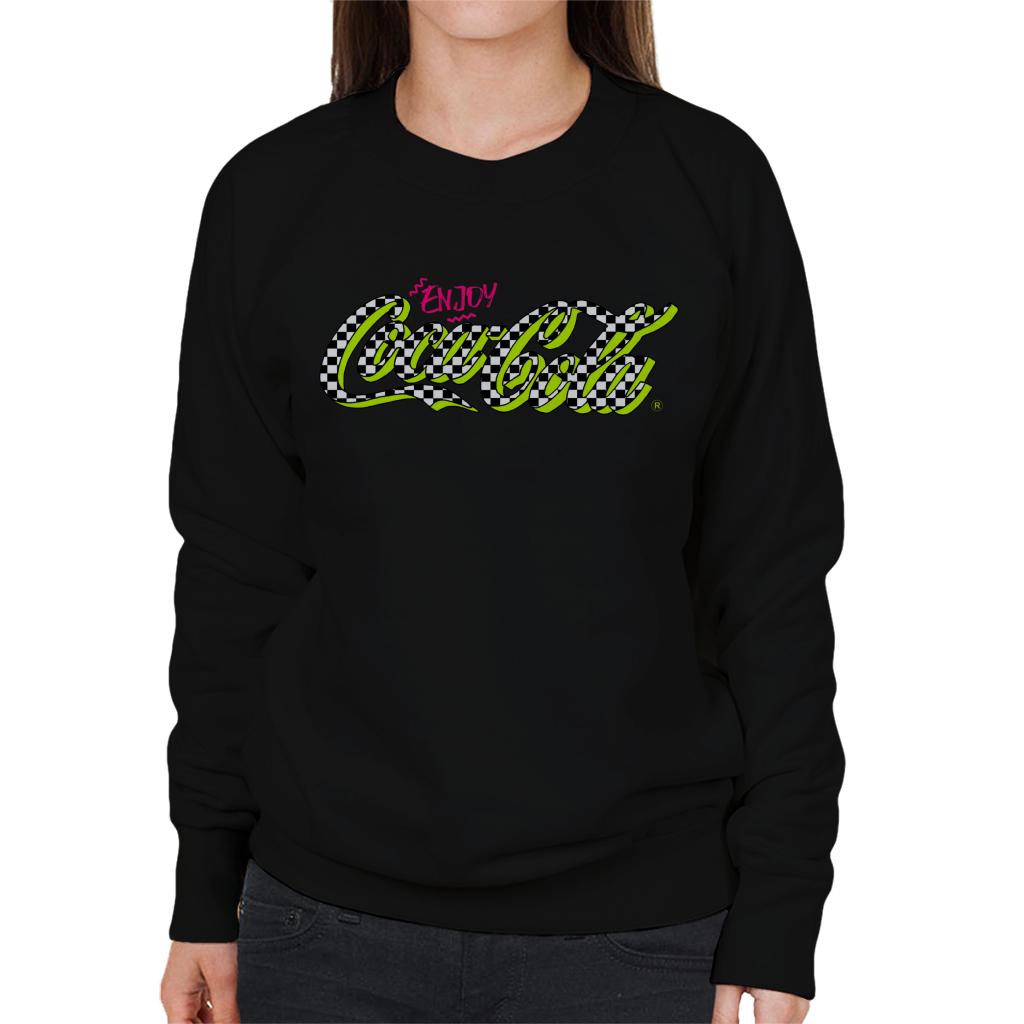 Coca Cola Retro Checkboard Logo Women's Sweatshirt product image 1