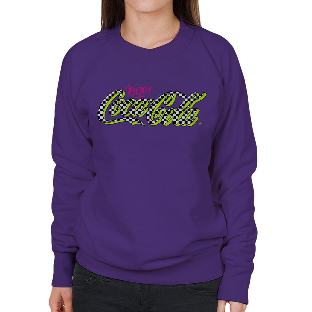Coca Cola Retro Checkboard Logo Women's Sweatshirt product image 6