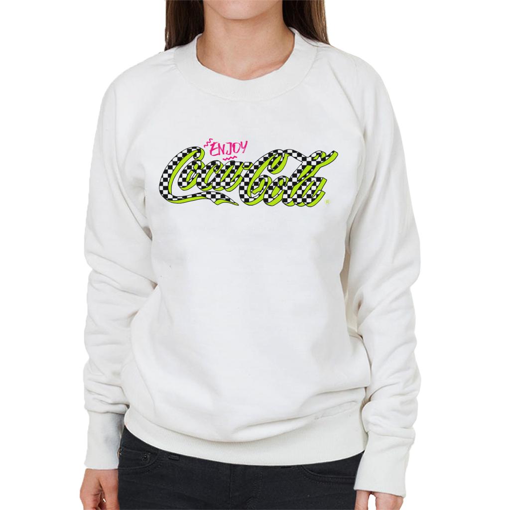 Coca Cola Retro Checkboard Logo Women's Sweatshirt product image 4