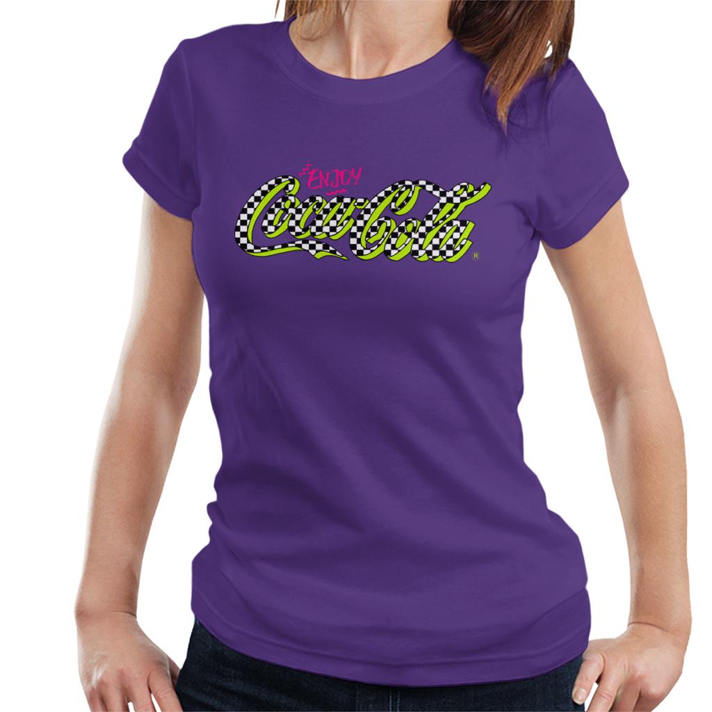 Coca Cola Retro Checkboard Logo Women's T-Shirt product image 6