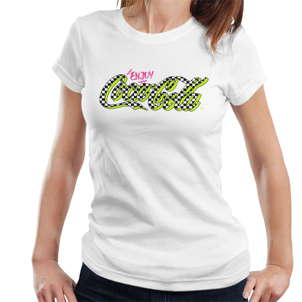 Coca Cola Retro Checkboard Logo Women's T-Shirt product image 4