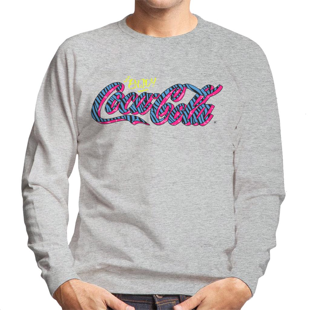 Coca Cola Retro Zebra Logo Men's Sweatshirt product image 4