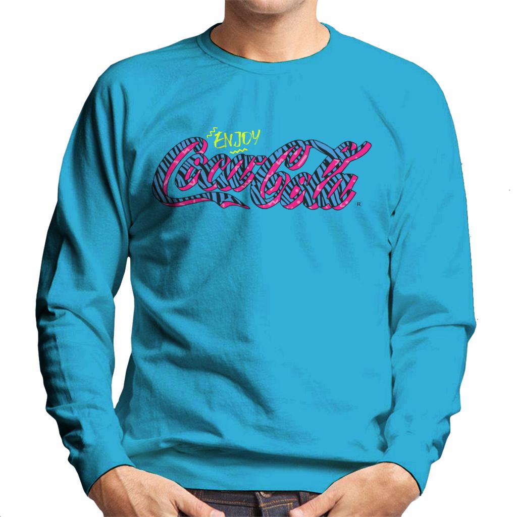 Coca Cola Retro Zebra Logo Men's Sweatshirt product image 6