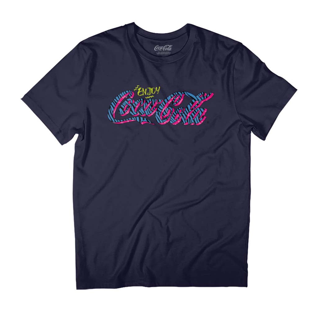 Coca-Cola Retro Zebra Logo Men's T-Shirt product image 1