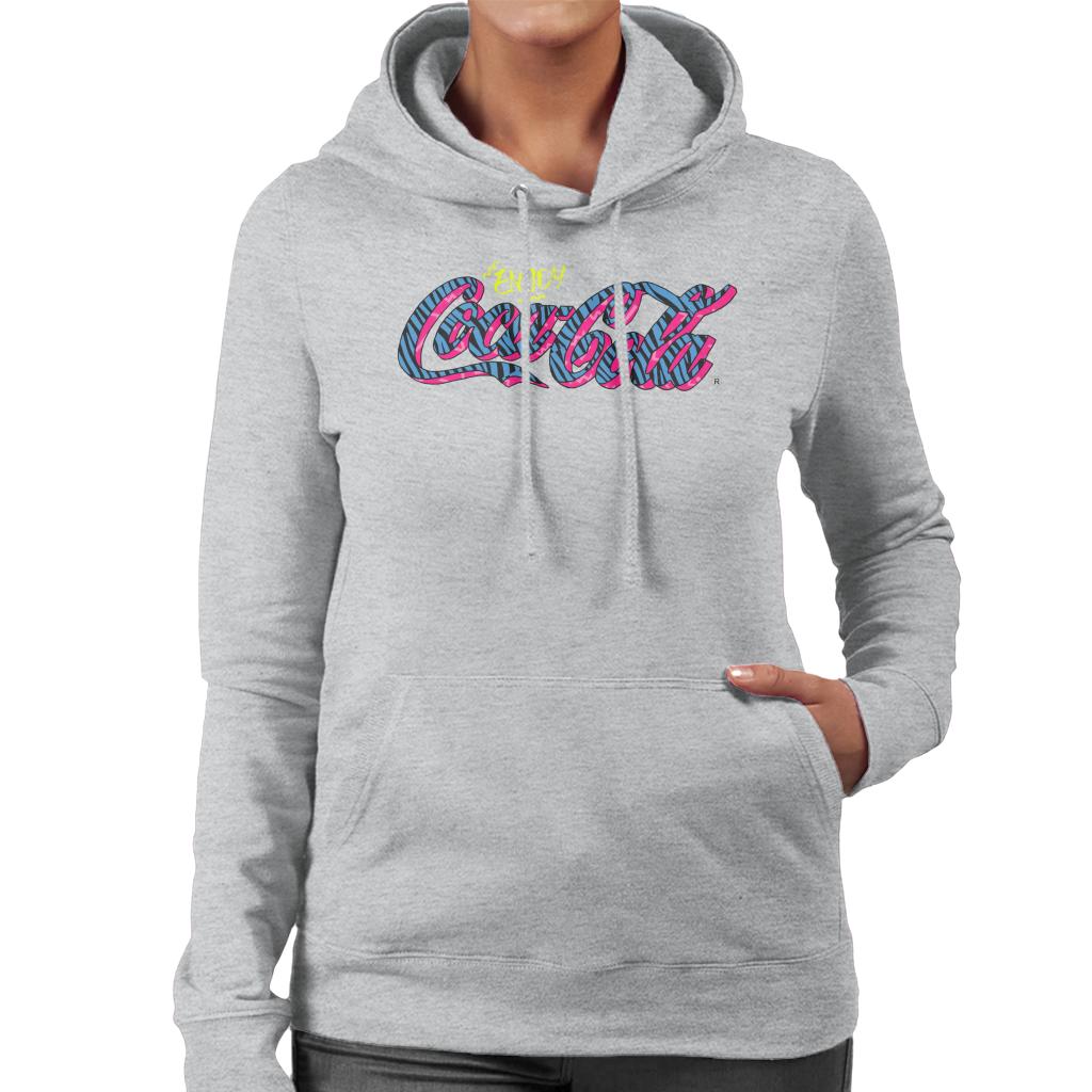 Coca Cola Retro Zebra Logo Women's Hooded Sweatshirt product image 4