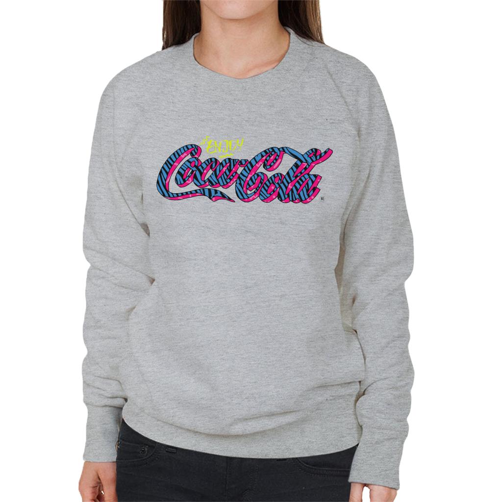 Coca Cola Retro Zebra Logo Women's Sweatshirt product image 4