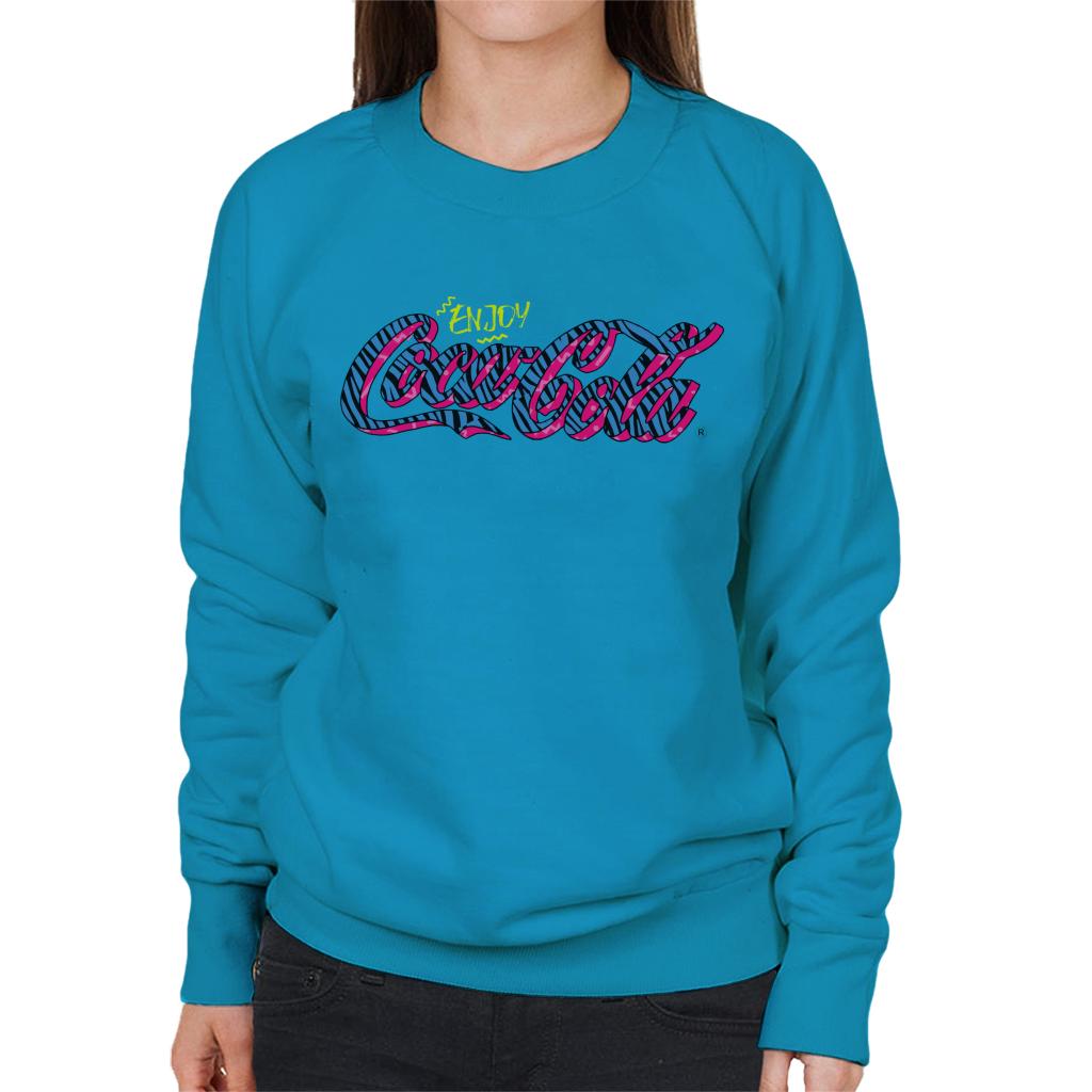 Coca Cola Retro Zebra Logo Women's Sweatshirt product image 6