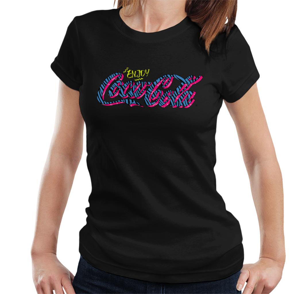 Coca Cola Retro Zebra Logo Women's T-Shirt product image 1