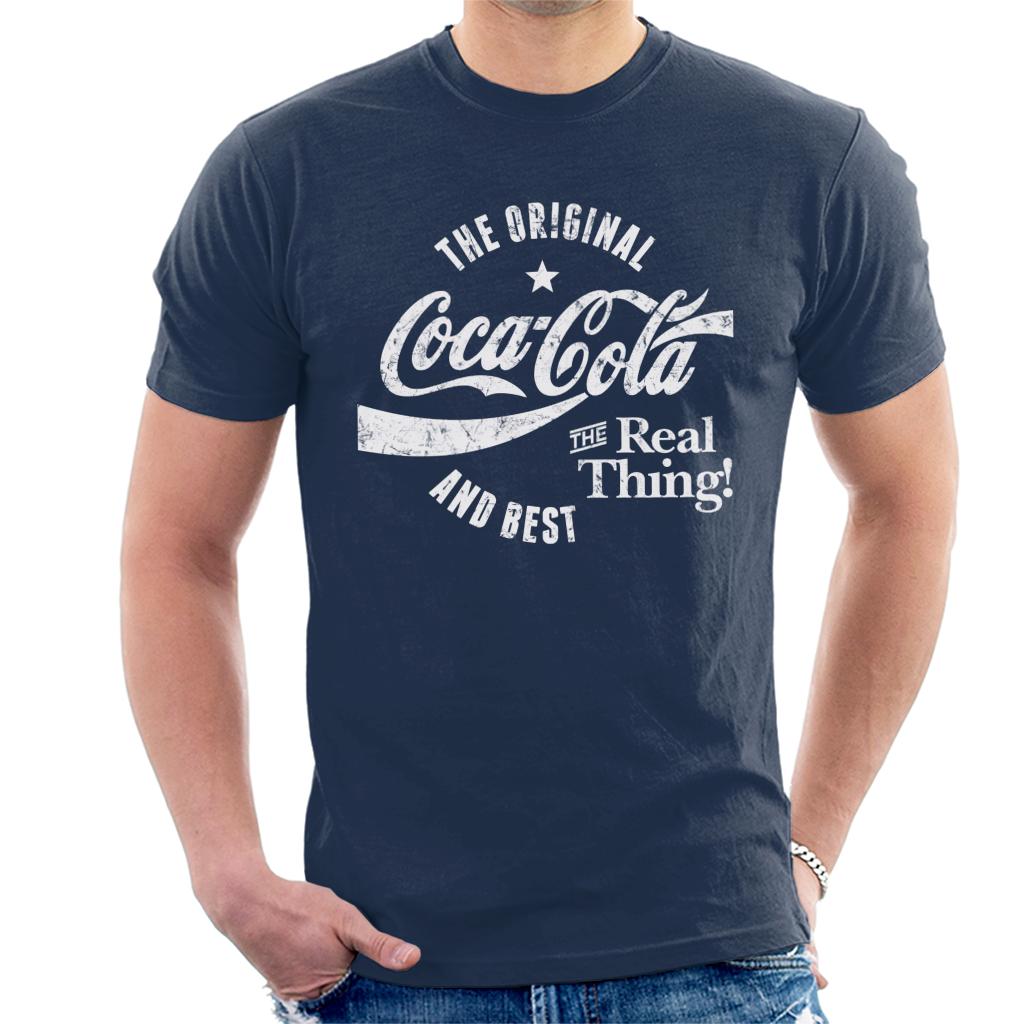 Coca Cola The Original And Best White Logo Men's T-Shirt product image 1