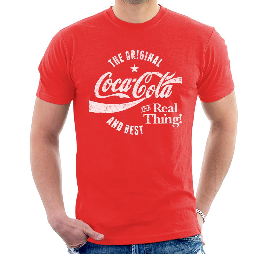 Coca Cola The Original And Best White Logo Men's T-Shirt product image 4