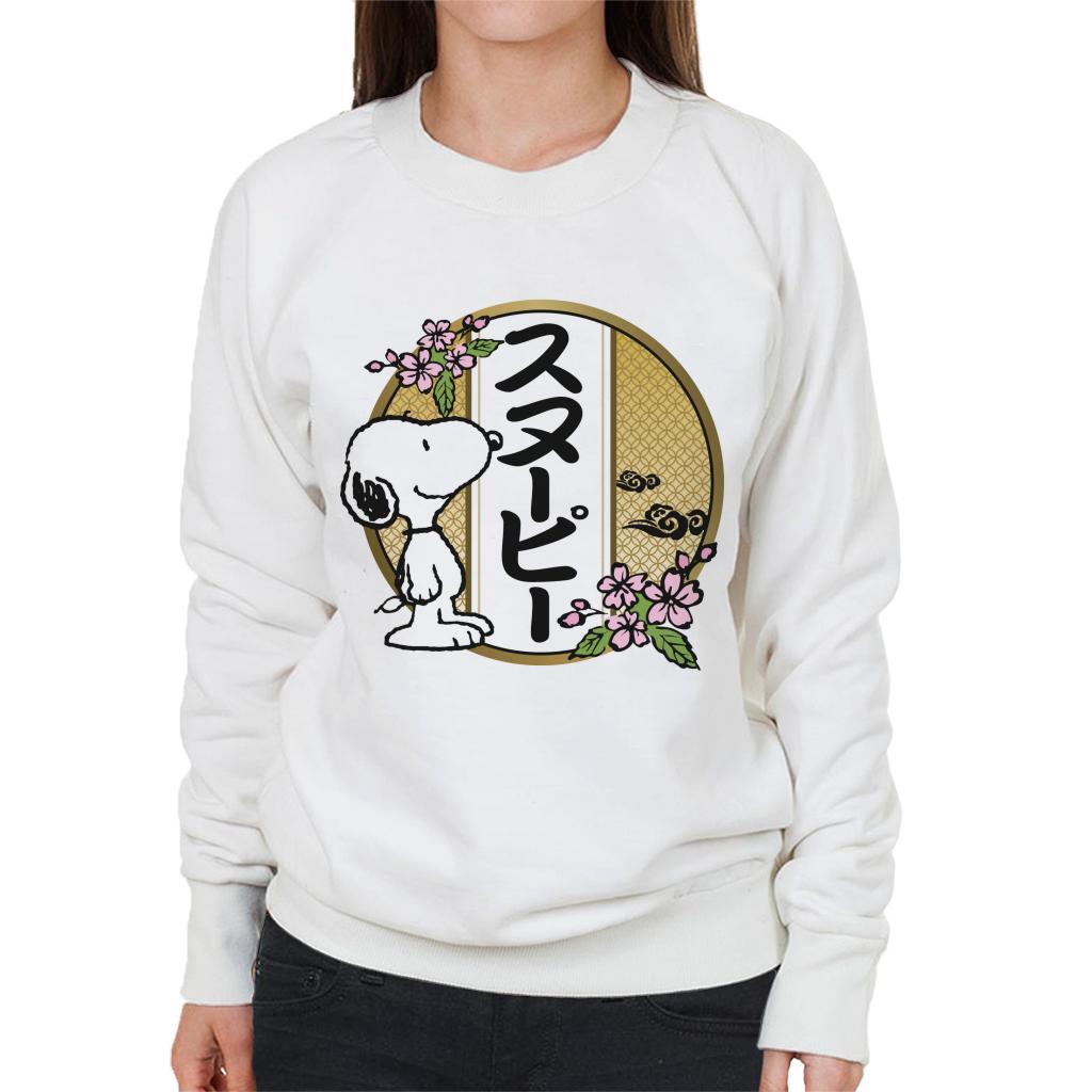 Peanuts Snoopy Kanji Flowers Women's Sweatshirt product image 4