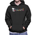 Peanuts Snoopy Sitting Kanji Colourful Flowers Men's Hooded product image 1