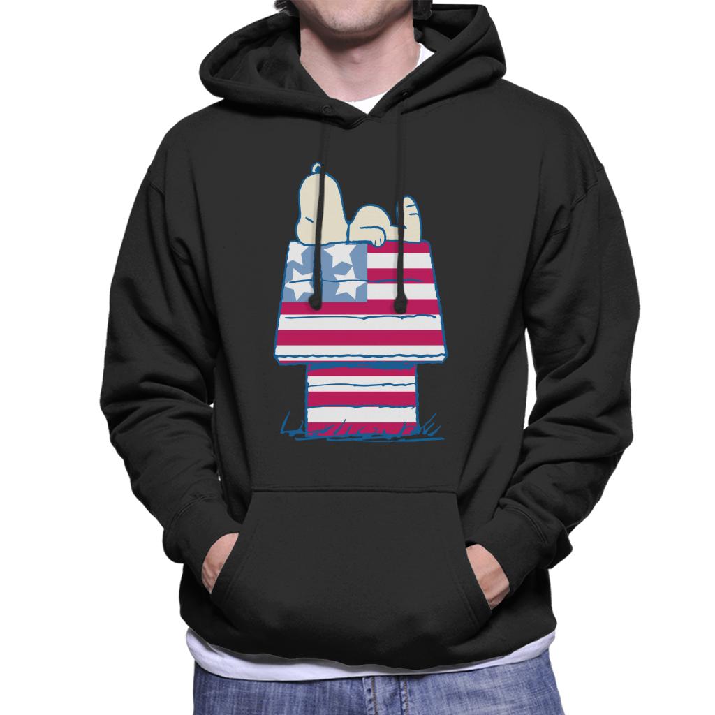 Peanuts Snoopy Patriotic Kennel Men's Hooded Sweatshirt product image 1