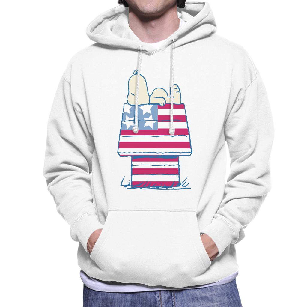 Peanuts Snoopy Patriotic Kennel Men's Hooded Sweatshirt product image 4