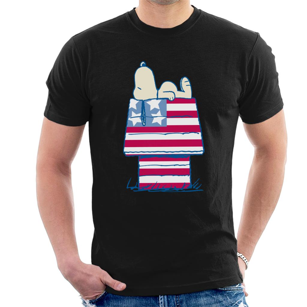 Peanuts Snoopy Patriotic Kennel Men's T-Shirt product image 1