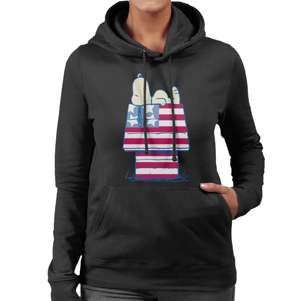 Peanuts Snoopy Patriotic Kennel Women's Hooded Sweatshirt product image 1