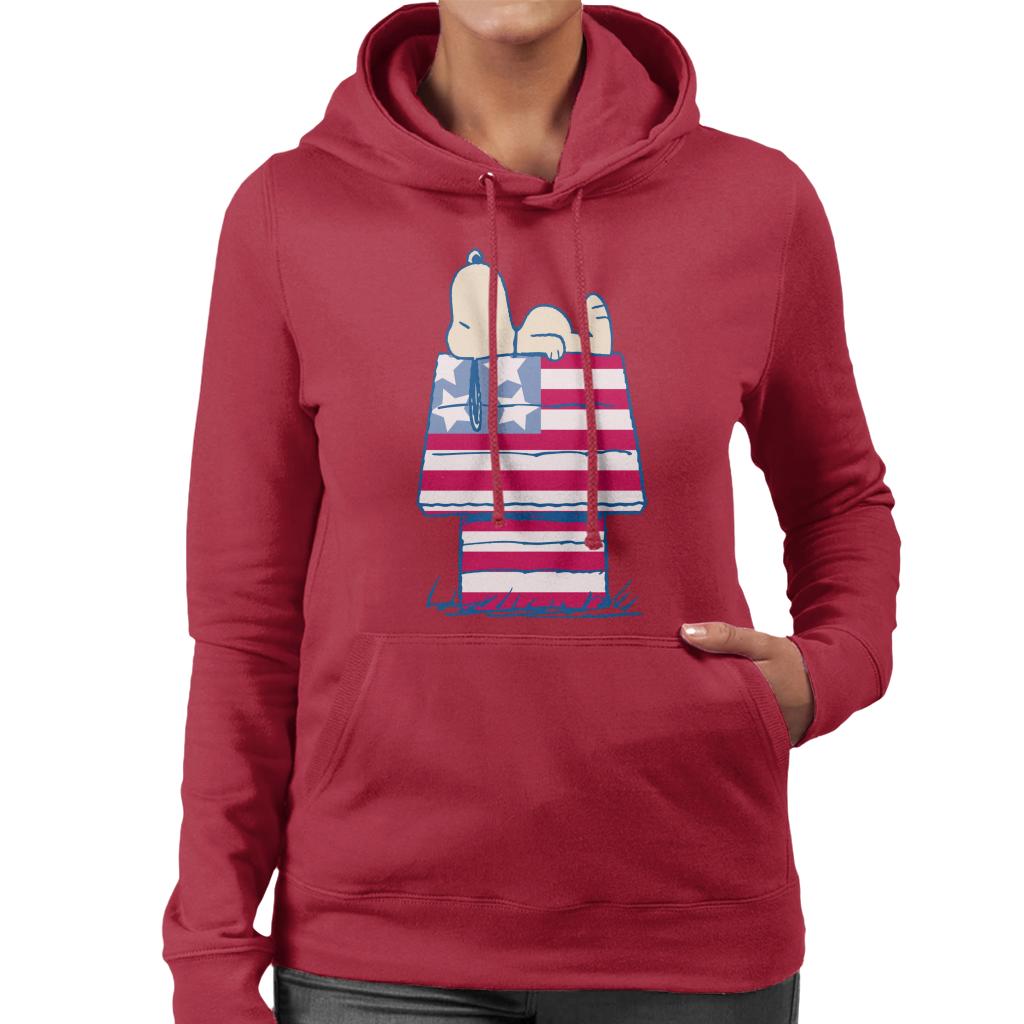 Peanuts Snoopy Patriotic Kennel Women's Hooded Sweatshirt product image 6