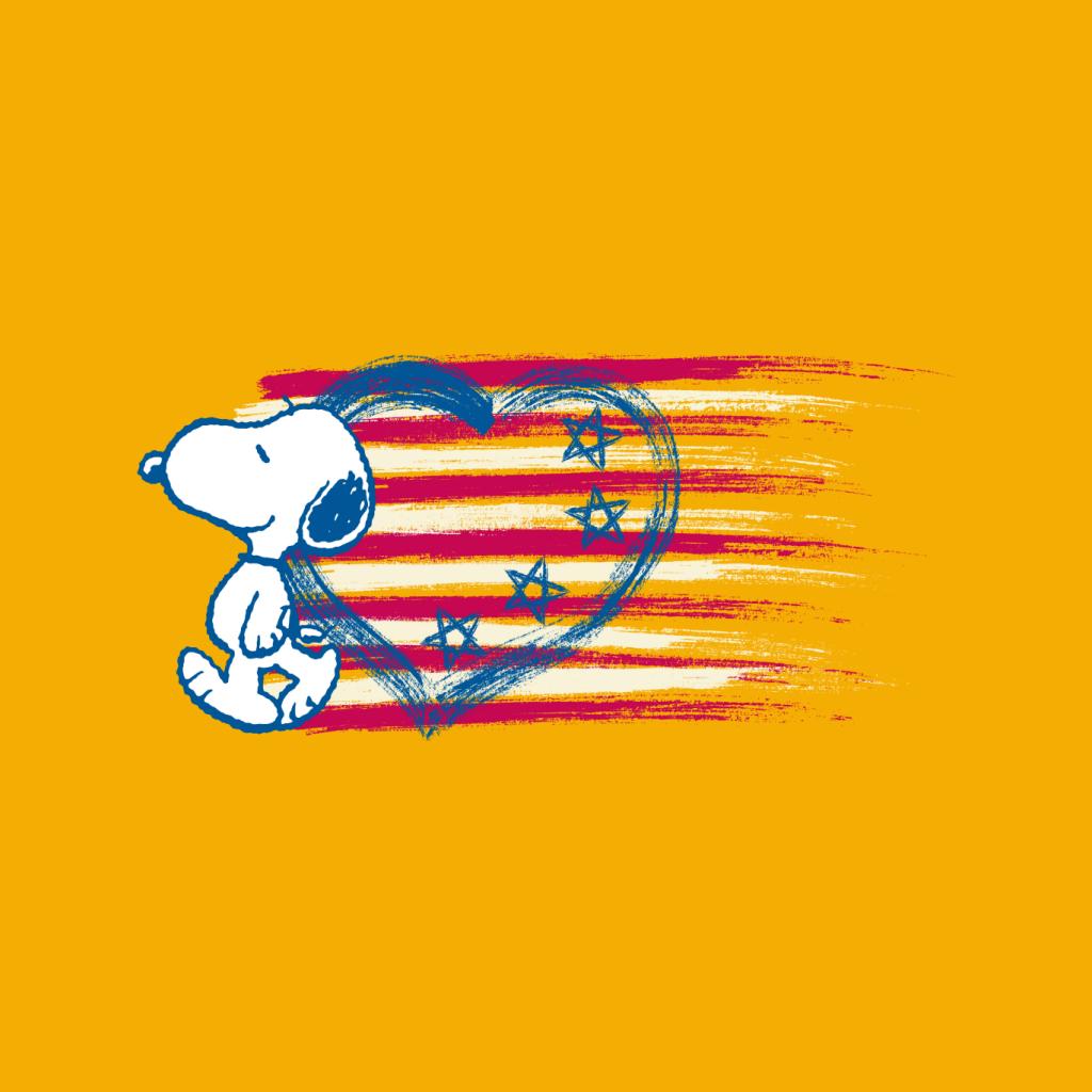 Peanuts Snoopy Patriotic Heart Flag Women's Sweatshirt product image 7
