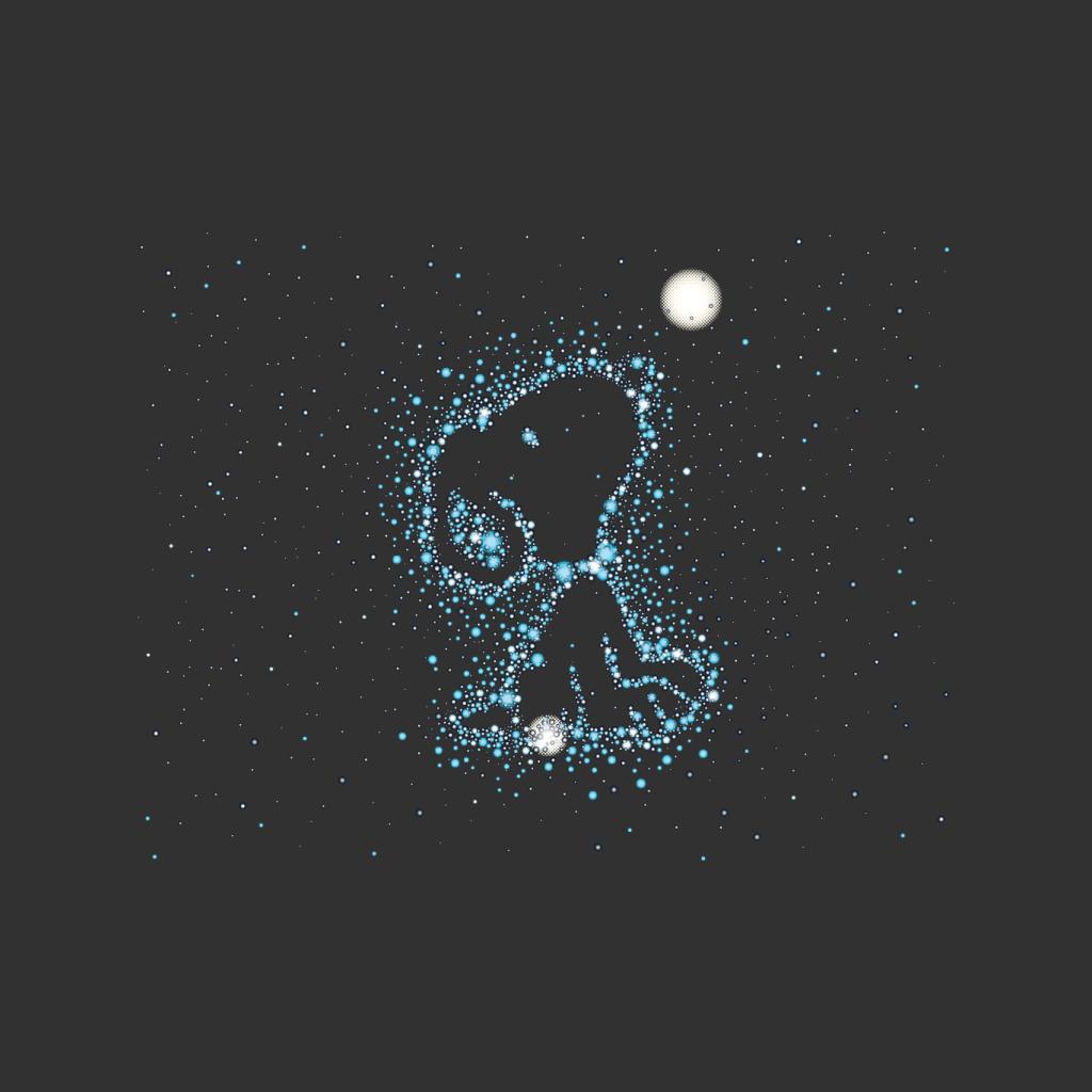 Peanuts Snoopy Astronomical Outline Men's T-Shirt product image 5