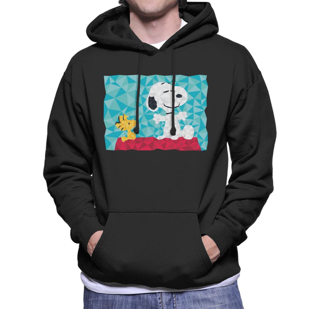 Peanuts Snoopy Woodstock Sitting On Kennel Geometric Men's product image 1