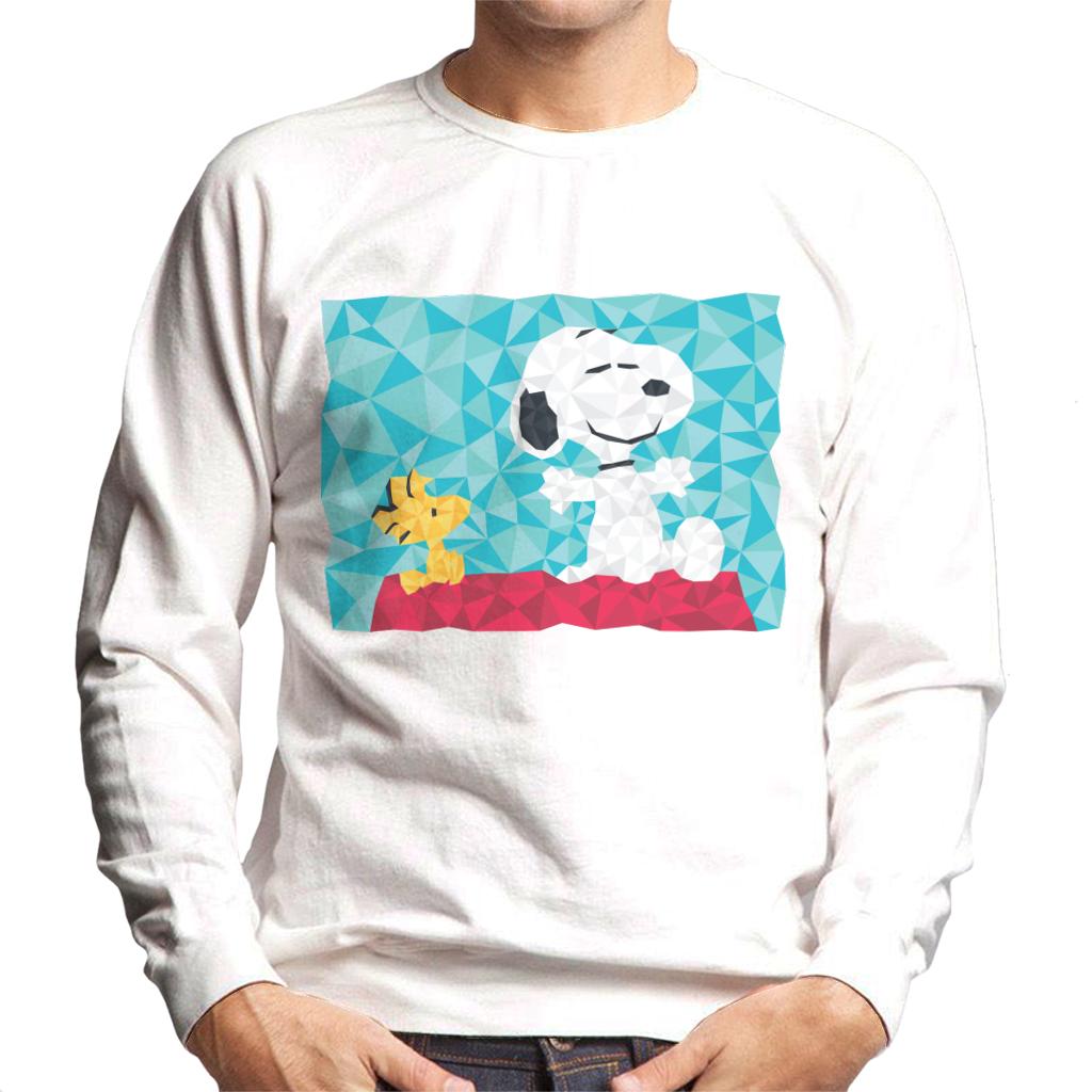 Peanuts Snoopy Woodstock Sitting On Kennel Geometric Men's product image 4
