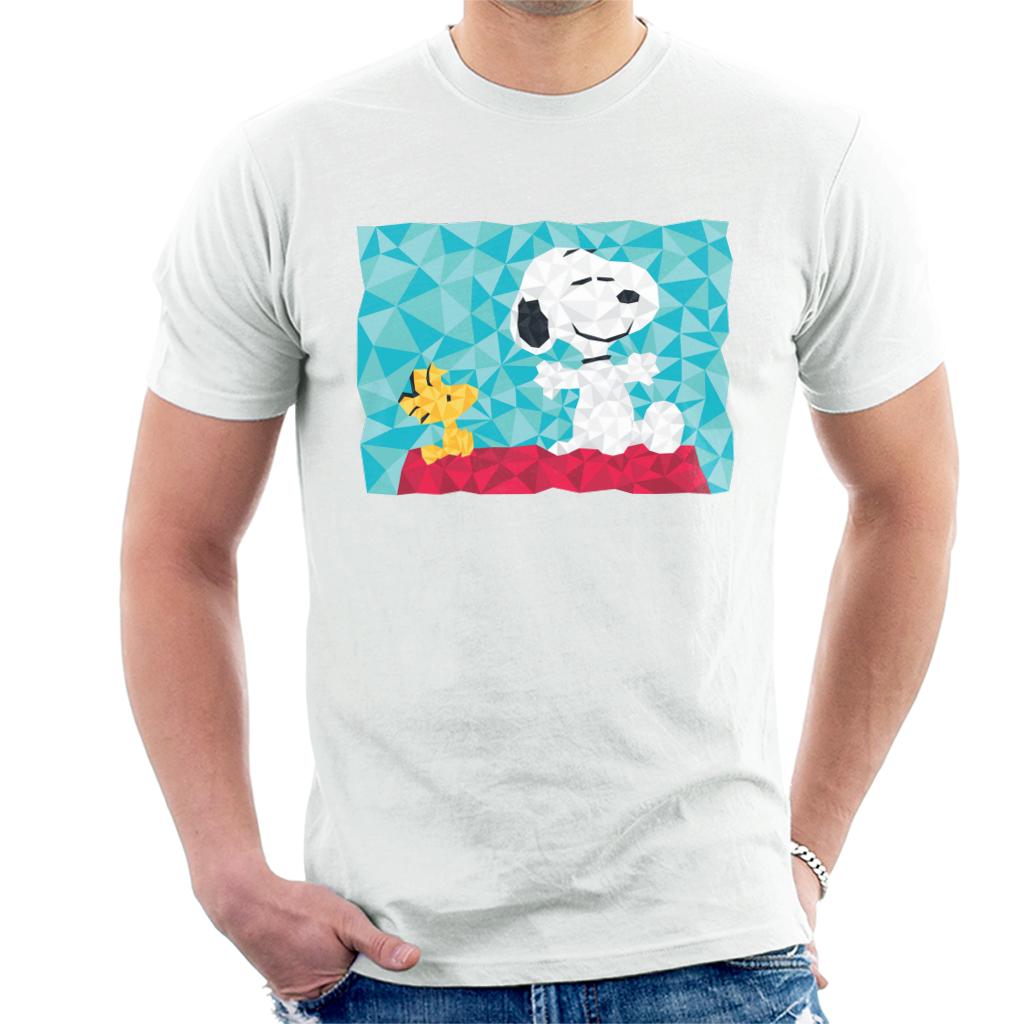 Peanuts Snoopy Woodstock Sitting On Kennel Geometric Men's product image 4