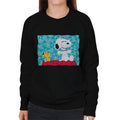 Peanuts Snoopy Woodstock Sitting On Kennel Geometric product image 1