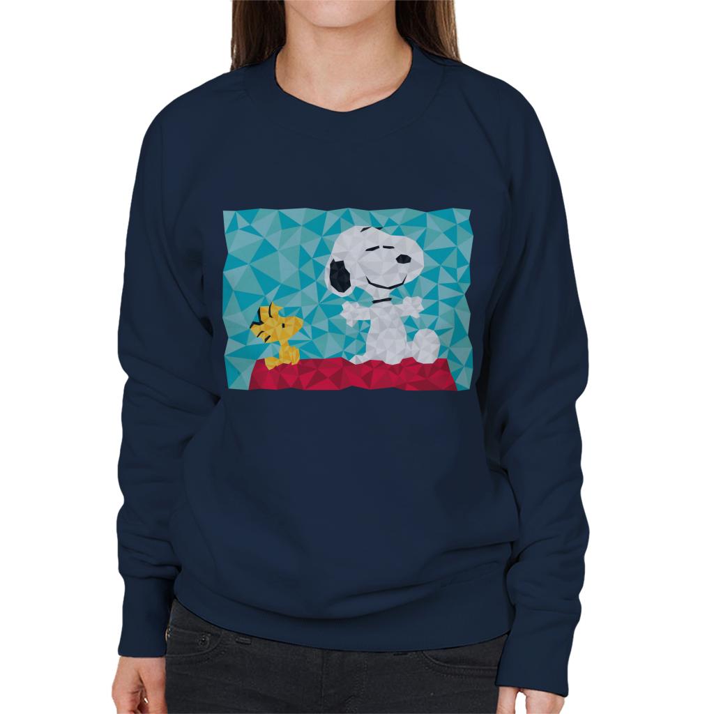 Peanuts Snoopy Woodstock Sitting On Kennel Geometric product image 6