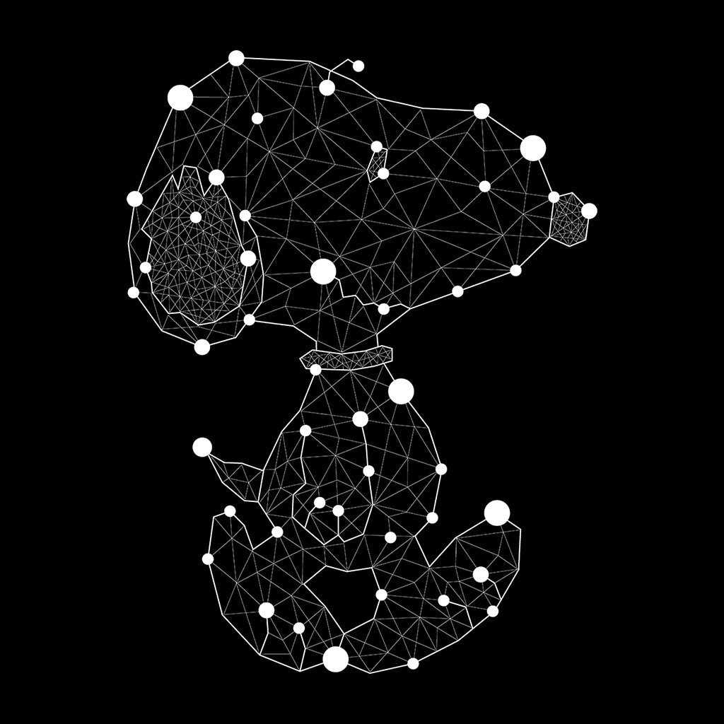 Peanuts Geometric Snoopy Men's T-Shirt product image 2