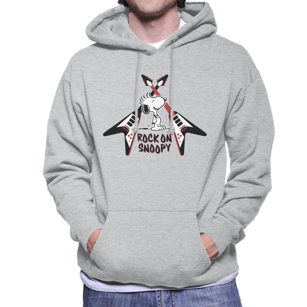 Peanuts Snoopy Rock On Men's Hooded Sweatshirt product image 1