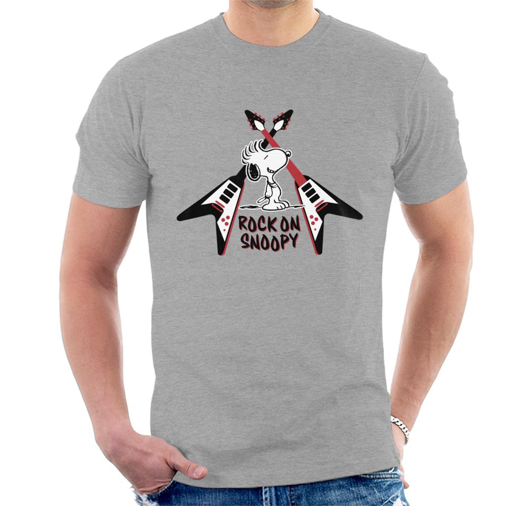 Peanuts Snoopy Rock On Men's T-Shirt product image 1