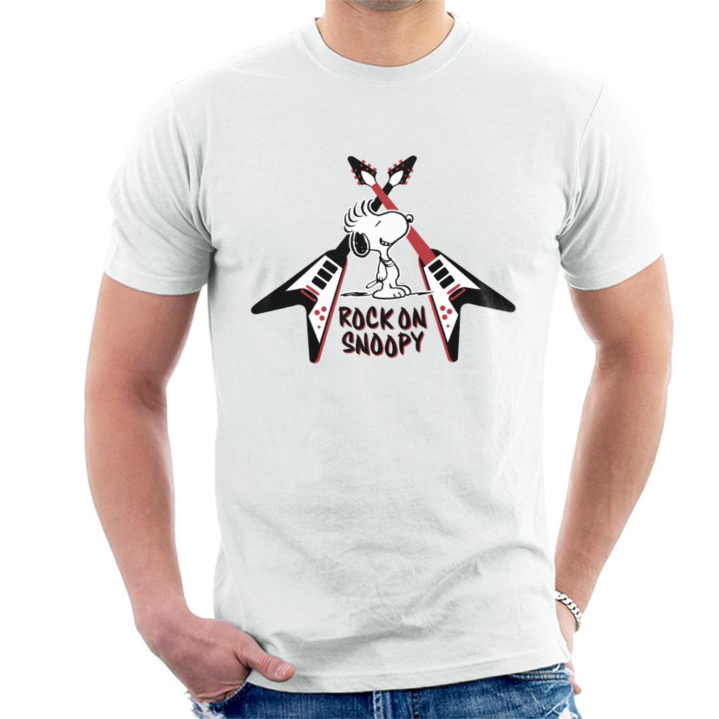 Peanuts Snoopy Rock On Men's T-Shirt product image 4