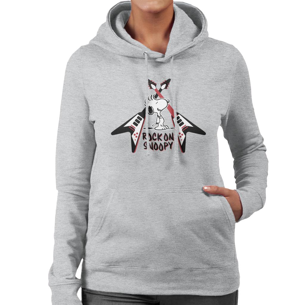 Peanuts Snoopy Rock On Women's Hooded Sweatshirt product image 1