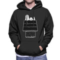 Peanuts Snoopy Black And White Kennel Men's Hooded product image 1