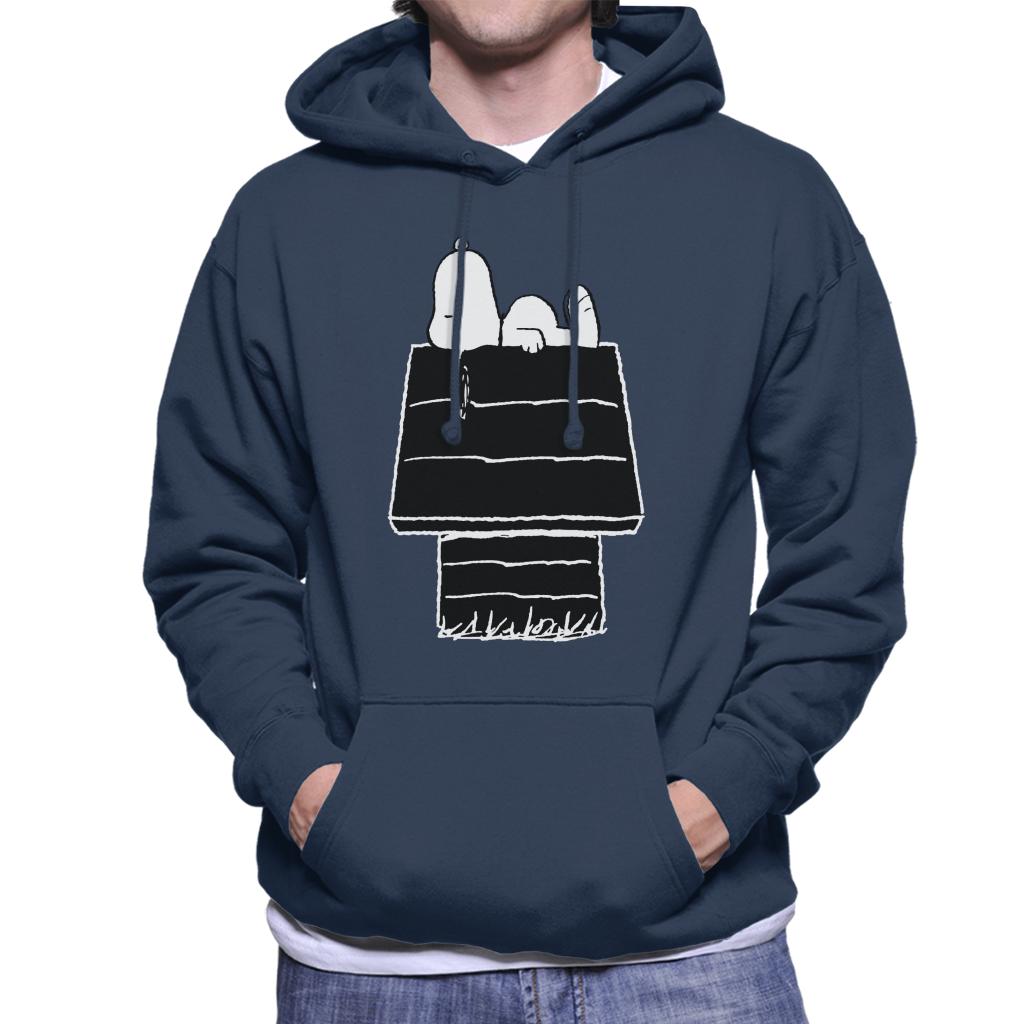 Peanuts Snoopy Black And White Kennel Men's Hooded product image 4