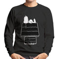 Peanuts Snoopy Black And White Kennel Men's Sweatshirt product image 1